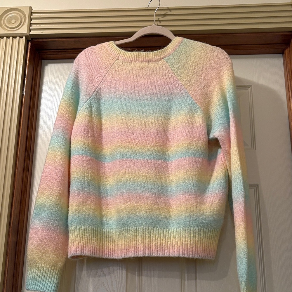 BB Dakota Multicolor Striped Crew Neck Sweater - Picture 3 of 3